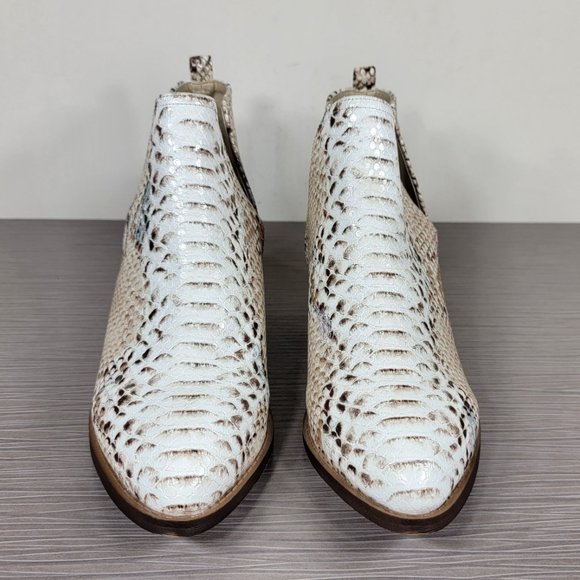 CL by Laundry Cherish Snakeskin-Print Ankle Boots - Picture 2 of 11